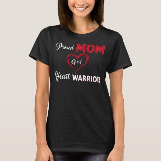 誇りを持ったハート戦士の母認識度 Tシャツ (正面)