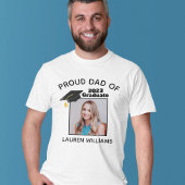 誇りを持ったパパ卒業年カスタムの写真 Tシャツ