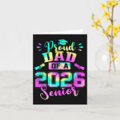 誇りを持ったパパ2026年卒業ディプロマ学ーズ カード (黄色い花)