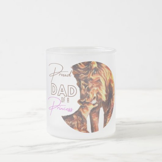 誇りを持ったパパ |プリンセス フロストグラスマグカップ (中央)