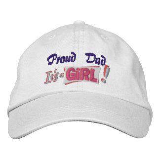 誇りを持ったパパ – 女の子 刺繍入りキャップ