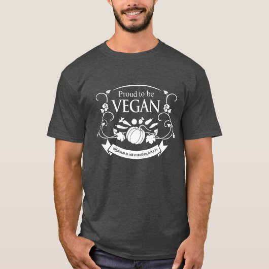 誇りを持ったビーガン Tシャツ (正面)