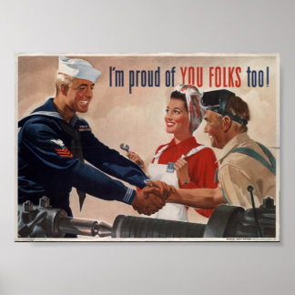 誇りを持ったフォーク ポスター