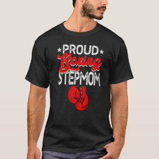 誇りを持ったボクシング義理ママ母の日スポーツママ Tシャツ