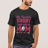 誇りを持ったママRugby Mom My Rugby Playersお気に入りの Cal Tシャツ (正面)