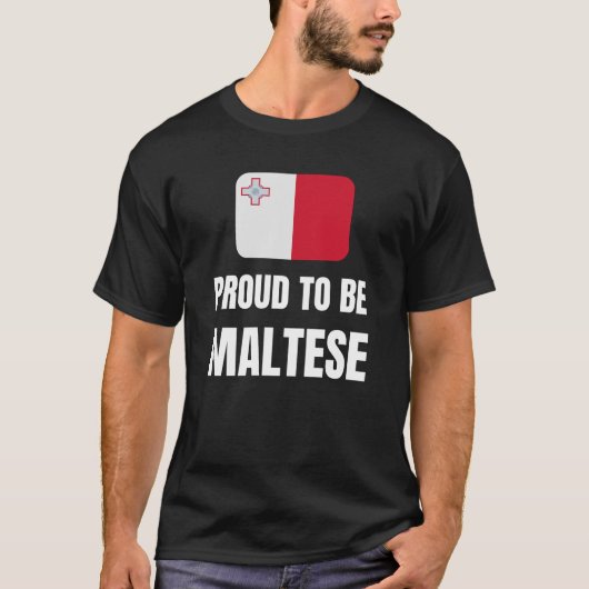 誇りを持ったマルチーズ Tシャツ (正面)
