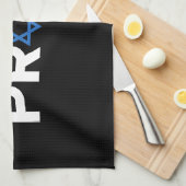 誇りを持ったユダヤ教ヘブル誇りを持ったホリデイユダヤ キッチンタオル (四つ折り)