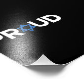 誇りを持ったユダヤ教ヘブル誇りを持ったホリデイユダヤ フォトプリント            (角)