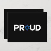 誇りを持ったユダヤ教ヘブル誇りを持ったホリデイユダヤ ポストカード (正面/裏面)