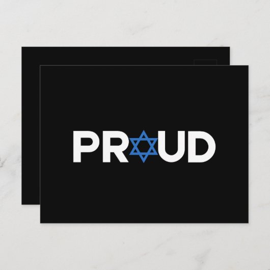 誇りを持ったユダヤ教ヘブル誇りを持ったホリデイユダヤ ポストカード (正面/裏面)