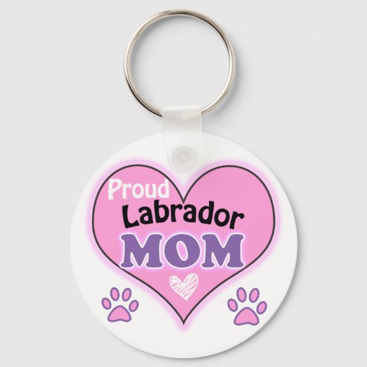 誇りを持ったラブラドール キーホルダー (正面)