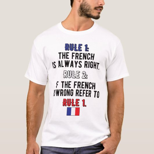 誇りを持ったルフランスのーツフランス国旗フランスの伝統 Tシャツ (正面)