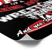 誇りを持ったレスリングコーチ素晴らしレスリングチームTシシ ポスター (角)