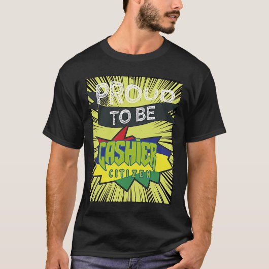 誇りを持った会計士の市民の職業の労働者の仕事 Tシャツ (正面)