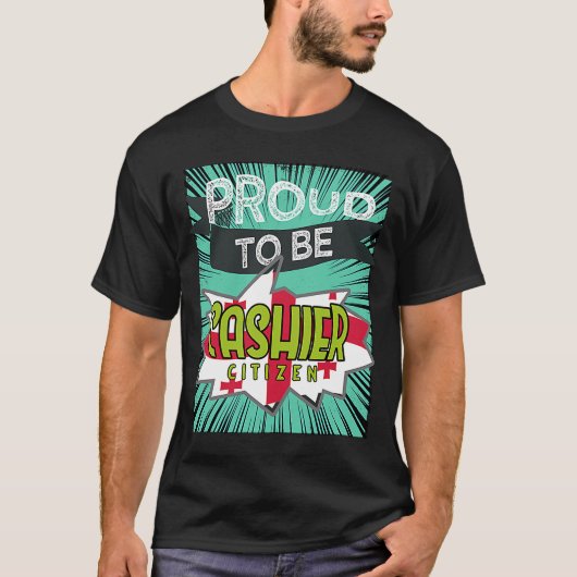 誇りを持った会計士の市民の職業の労働者の仕事 Tシャツ (正面)