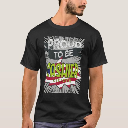 誇りを持った会計士の市民の職業の労働者の仕事 Tシャツ (正面)