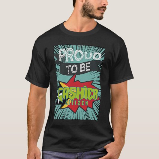 誇りを持った会計士の市民の職業の労働者の仕事 Tシャツ (正面)