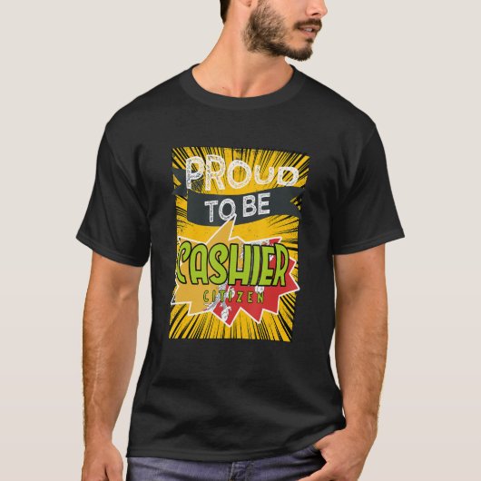 誇りを持った会計士の市民の職業の労働者の仕事 Tシャツ (正面)