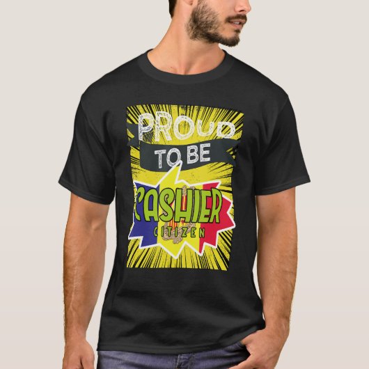 誇りを持った会計士の市民の職業の労働者の仕事 Tシャツ (正面)