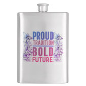 誇りを持った伝統はっきりした未来魚縁どのデザイン- フラスク (正面)