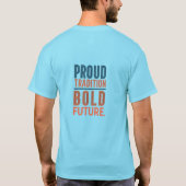 誇りを持った伝統はっきりした未来魚縁どのデザイン- Tシャツ (裏面)