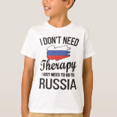 誇りを持った伝統ロシアのロシアルーツロシアの国旗 Tシャツ (正面)