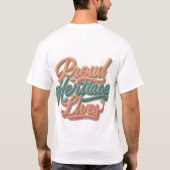 誇りを持った伝統 Tシャツ (裏面)