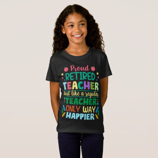 誇りを持った先生定義 Tシャツ (正面フル)