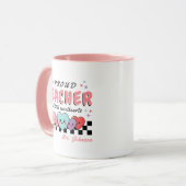 誇りを持った先生・オブ・スウィートアーツバレンタインデーピンク マグカップ (正面左)