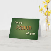 誇りを持った卒業カード カード (黄色い花)