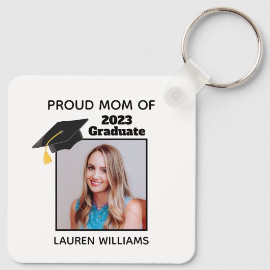 誇りを持った卒業写真2021カスタム年卒業 キーホルダー (裏面)