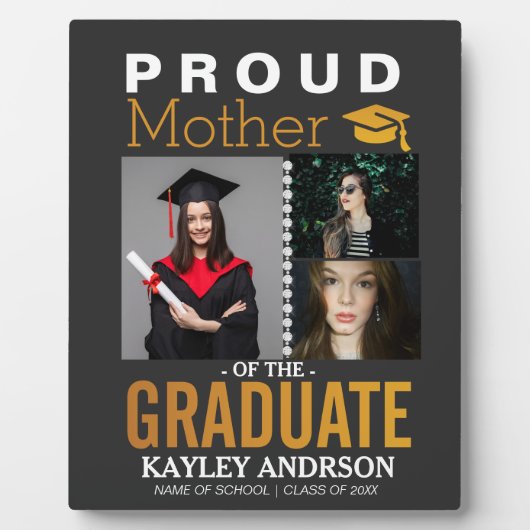 誇りを持った卒業生の母 フォトプラーク (正面)
