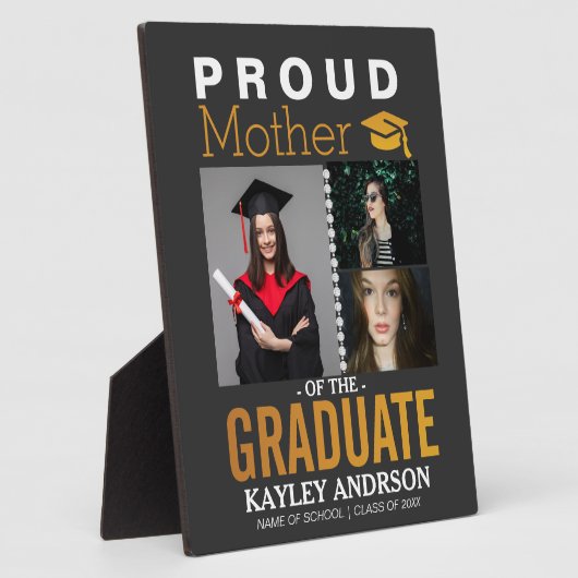 誇りを持った卒業生の母 フォトプラーク (側面)