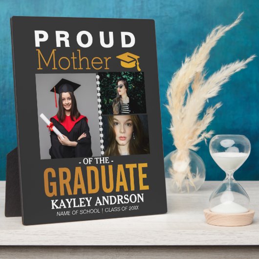 誇りを持った卒業生の母 フォトプラーク (側面)
