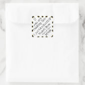 誇りを持った卒業 スクエアシール (バッグ)