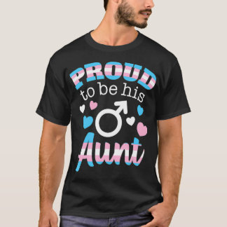 誇りを持った叔母トランスジェンダー甥トランスプライド国旗LGB Tシャツ