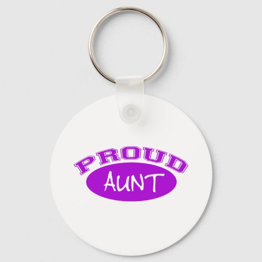 誇りを持った叔母（紫） キーホルダー (正面)