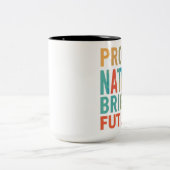 誇りを持った国の未来 ツートーンマグカップ (中央)