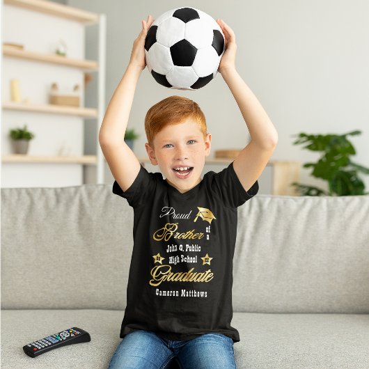 誇りを持った学名の兄弟 |学校卒業 トライブレンドTシャツ