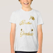 誇りを持った学名の兄弟 |学校卒業 トライブレンドTシャツ (正面)