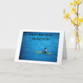 「誇りを持った孫になったあの人の」誕生日 カード (黄色い花)