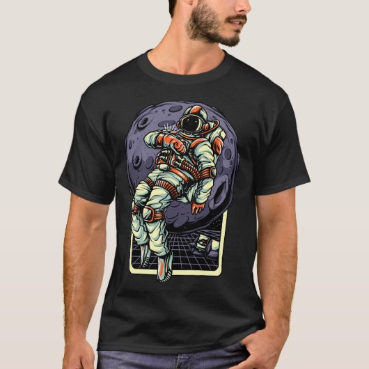 誇りを持った宇宙飛行士のTシャツ Tシャツ (正面)