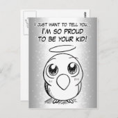 誇りを持った小鳥 ポストカード (正面/裏面)