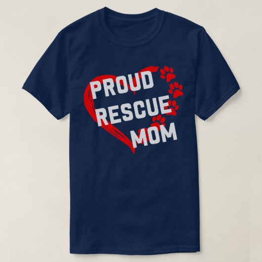 誇りを持った母の救助おもしろい愛犬家1 Tシャツ (デザイン正面)