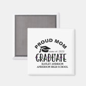 誇りを持った母カスタム卒業年号 マグネット (正面/裏面)