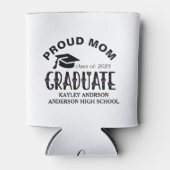 誇りを持った母カスタム卒業年号 缶クーラー (正面)