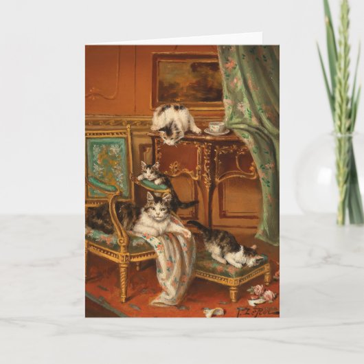 誇りを持った母猫 | ジュールルロイ カード (正面)