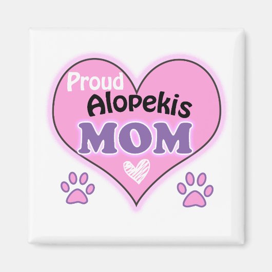 誇りを持った母 マグネット (正面)