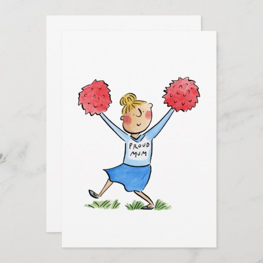 誇りを持った母 招待状 (正面/裏面)