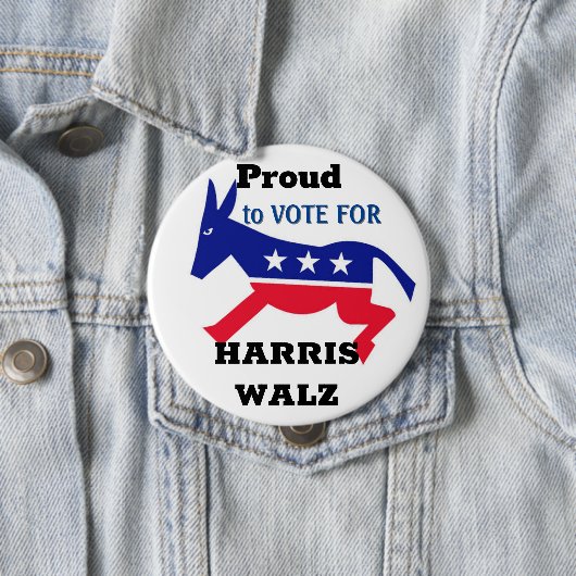 誇りを持った民主党ボタン 缶バッジ (インサイチュ)